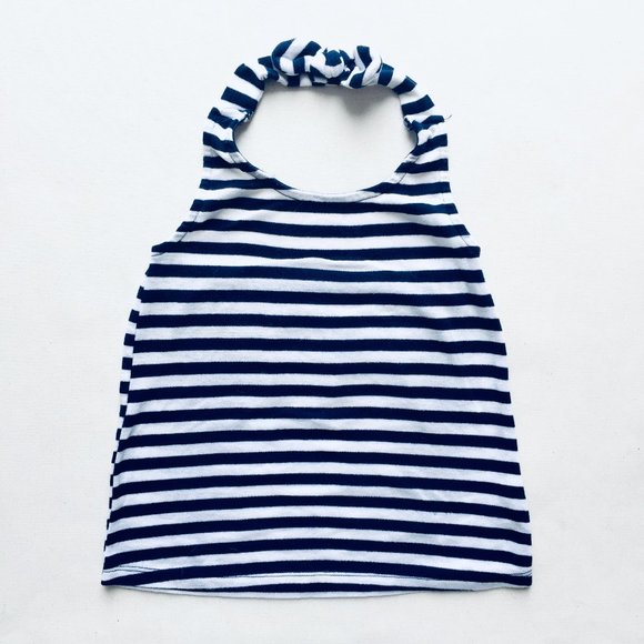 Old Navy Other - Navy & White Striped Halter Neck Tank Top